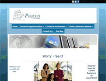 Tablet Screenshot of pequodsystems.com